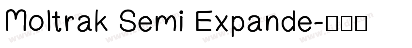 Moltrak Semi Expande字体转换